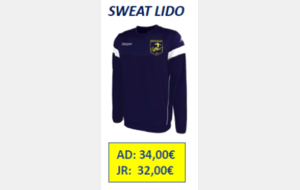 SWEAT LIDO JUNIOR TAILLE 6 ANS