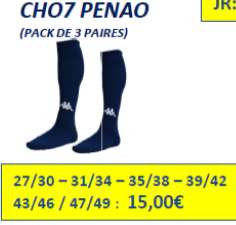 CHAUSSETTES CH07 PENAO TAILLE 27/30